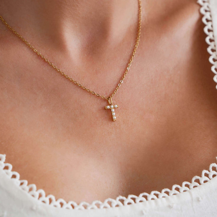 Personalised Mila Pearl Initial Necklace
