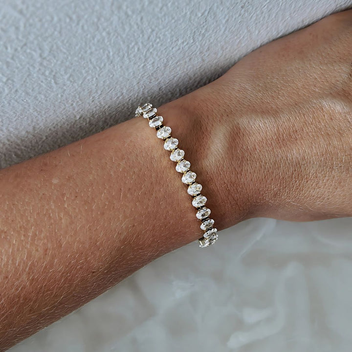 Adalyn Oval Tennis Crystal Bracelet