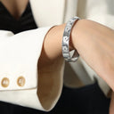 Bella Five Leaf Clover Solid Bangle
