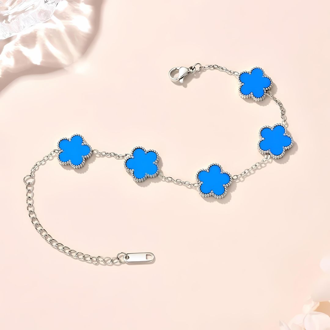 Five Leaf Multi Clover Bracelet