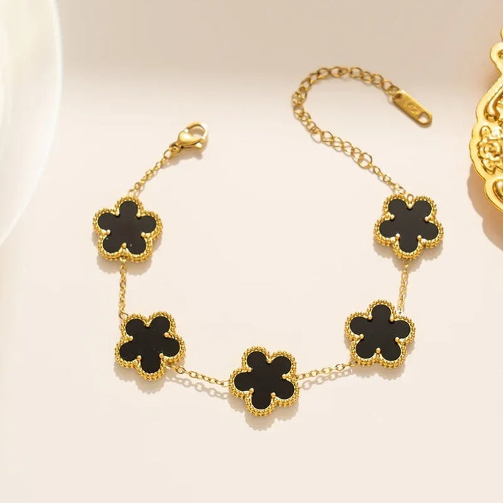 Five Leaf Multi Clover Bracelet