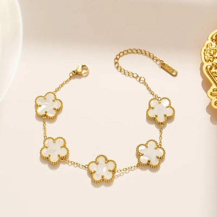 Five Leaf Multi Clover Bracelet