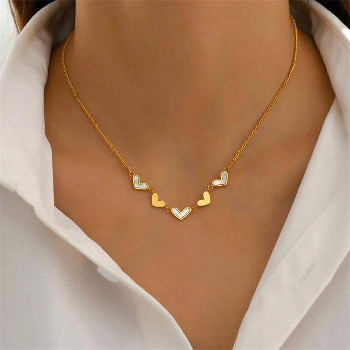 Jiya Heart Charms Necklace