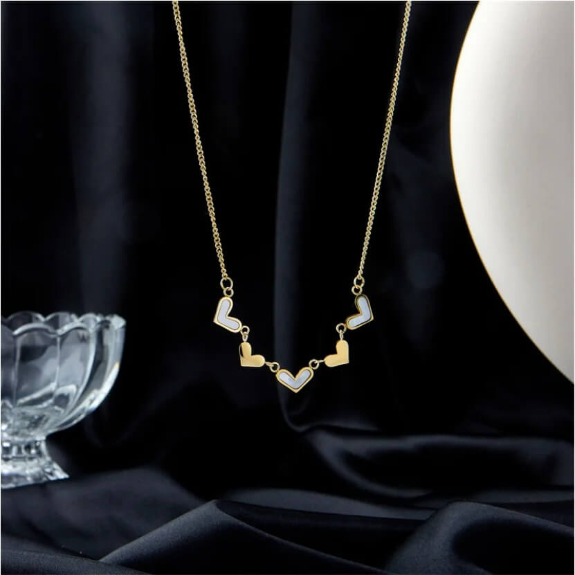 Jiya Heart Charms Necklace