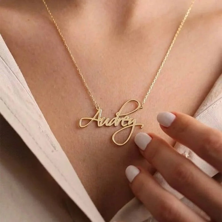 Personalised Audrey Name Necklace