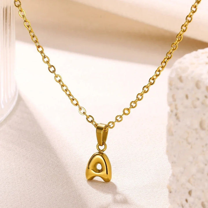 Personalised Brynn Bubble Initial Necklace