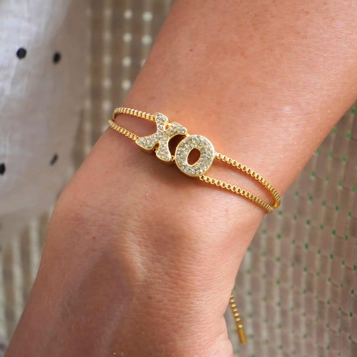 Personalised Bria Bubble Initial Bracelet