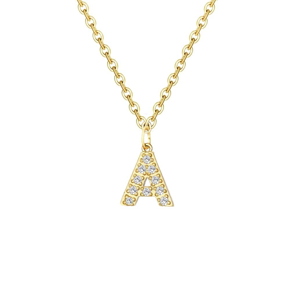 Personalised Briella Crystal Initial Necklace