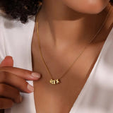 Personalised Zelina Bubble Name Necklace
