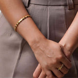 Ella Diamond Solid Bangle
