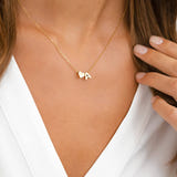 Gold Selene Heart Letter Necklace - Celeste Adore