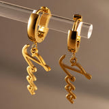 Personalised Jess Hoop Name Earrings